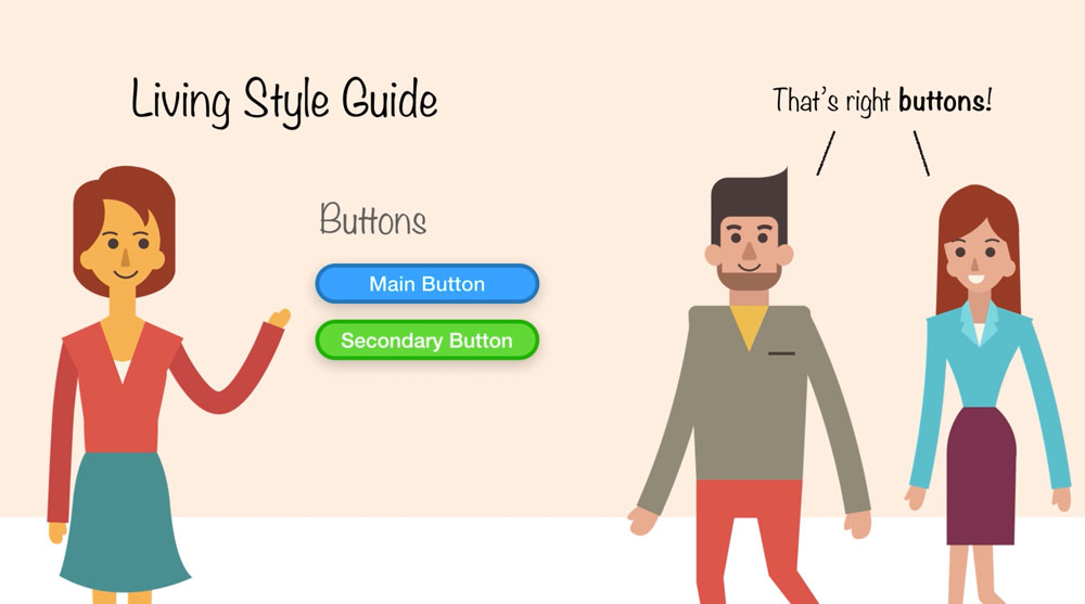 With a living style guide you can quickly show everybody what you are talking about