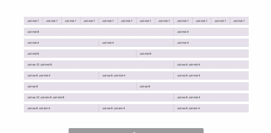 Example of boostrap 3 responsive grid design